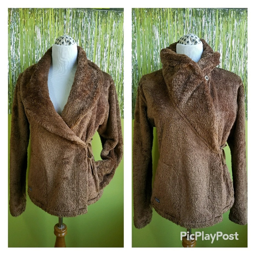 Patagonia Teakwood Plush Fleece Wrap Sweater